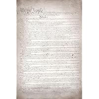 Constitution of The United States America Historical Document Reproduction Replica Copy US History Classroom Teacher Educational American Government Cool Wall Decor Art Print Poster 24x36