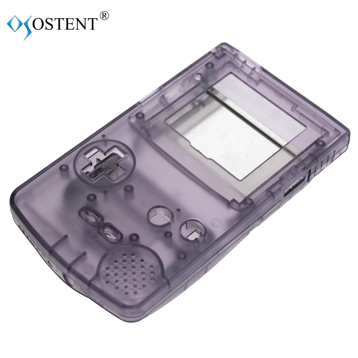 OSTENT Full Housing Shell Case Cover Replacement for Nintendo GBC Gameboy Color Console - Color Clear Purple