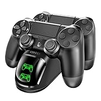 OIVO PS4 Controller Charger Dock Station, PS4 Controller Charging Dock Station Upgraded 1.8-Hours Charging Chip, Charging Dock Station Replacement for PS4 Dualshock 4 Controller Charger