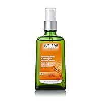 Weleda Hydrating Sea Buckthorn Body and Beauty Oil, 3.4 Fluid Ounce, Plant Rich Body and Beauty Oil with Sea Buckthorn and Sesame Oils