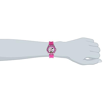 Accutime Kids Disney Mickey Mouse Minnie Mouse Analog Quartz Time Teacher Wrist Watch for Toddlers, Boys & Girls to Learn How to Tell Time