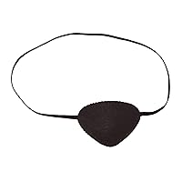 Graham-Field 1275 Grafco Eye Patch with Black Sateen Finish and Elastic Headband, Pack of 12