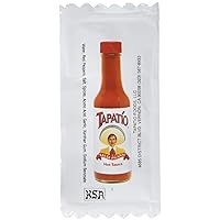 Tapatio Hot Sauce Travel 1/4 oz 7 Gram (Pack of 100) Packets