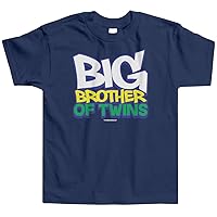 Threadrock Little Boys' Big Brother of Twins Toddler T-Shirt