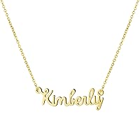 Personalized Name Necklace 18K Gold Plated Stainless Steel pendant Jewelry Birthday Gift for Girls