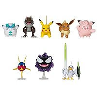 Pokémon Battle Figure 8 Pack - Six 2-Inch and Two 3-Inch Battle Figures Including Pikachu - Amazon Exclusive