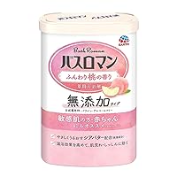 [Bath Roman] Japanese Bath Powder | Fluffy Peach Scent | Additive-Free | Gentle and Moisturizing Formula | Skin-Friendly | Recommended for Sensitive Skin and Babies (660g)