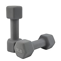 Dumbbells Set of 2 Exercise Fitness Dumbbell for Home Gym Free Weights Hand Hex Dumb Bells