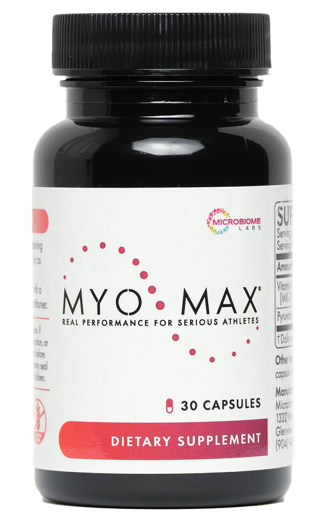 Mua Microbiome Labs MyoMax - 100% Soy-Free Vitamin K2 (MK-7) Supplement - VIT  K2 with Calcium Pyruvate to Support ATP Production, Muscle & Cardiovascular  Health - Helps Extend Peak Fitness (30 Capsules)