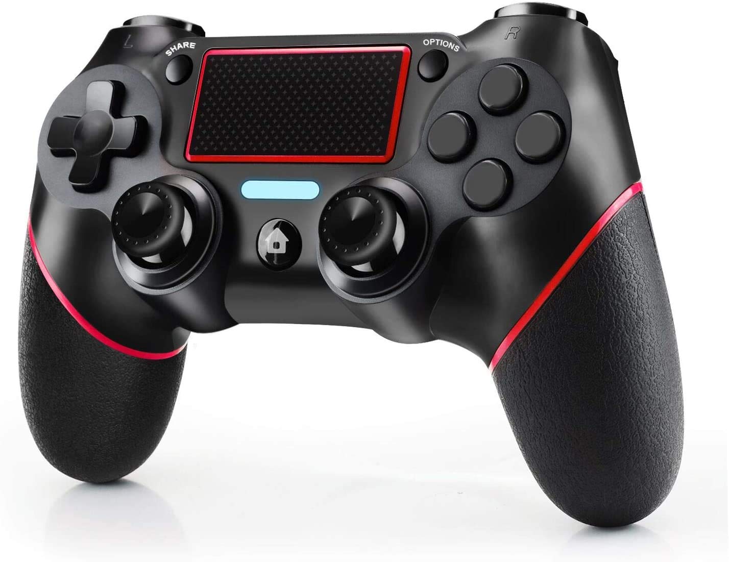 Etpark Wireless Controller for PS-4, Touch Panel Gamepad with Dual Vibration and Audio Function, Anti-Slip Grip and Mini LED Indicator