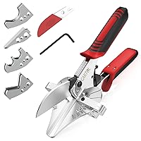GARTOL Ratchet Miter Shears for Angular Cutting Molding Crafting,Adjust 45-135 Degree Multi-Angle Cutter for Soft Wood, PVC, MDF (HD-3100-S, Classic, 1, HD-3100-S)