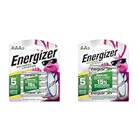 Energizer Rechargeable AAA and AA Batteries Bundle (8 Count)