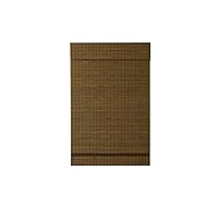 Radiance Custom Cut-to-Width Cordless Maple Cape Cod Flatweave Bamboo Roman Shade with Valance, 34 inches Wide x 64 inches Long (2216208E)