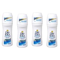 Dry Idea Advanced Dry Anti-Perspirant Deodorant Roll-On Unscented 4 Total Pack