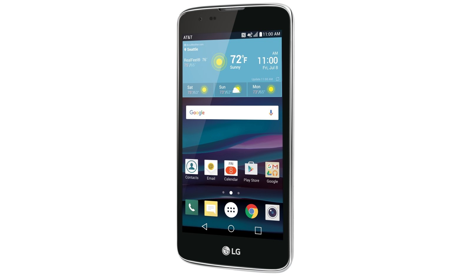 AT&T GoPhone LG Phoenix 2 Smartphone - 4GLTE 8GB Memory Prepaid No Contract Locked Cell Phone - Black