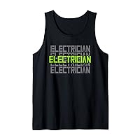Electrician | Electrical Engineer Electricity | Lineman Tank Top