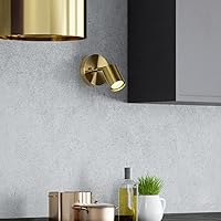 KSANA Gold Wall Sconce, Modern Wall Light Fixture, LED Track Lighting for Bedroom Entryway Bathroom Kitchen