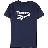 Reebok Mens Texas Graphic T-Shirt, Blue, Medium