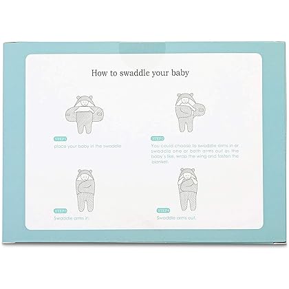 BlueMello Baby Swaddle Blanket | Ultra-Soft Plush Essential for Infants 0-6 Months | Receiving Swaddling Wrap White | Ideal Newborn Registry and Toddler Boy Accessories | Perfect Baby Girl Shower Gift