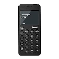 MP02 4G LTE Minimalist Mobile Phone - Unlocked Cell Phone with Nano-SIM, Wi-Fi Hotspot, 2GB RAM+16GB Storage, Bluetooth, Digital Security, Multiband - Black
