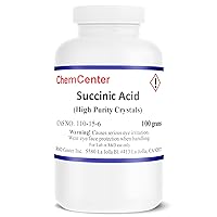 Succinic Acid, Ultra Fine Crystals/Powder, 100 Grams