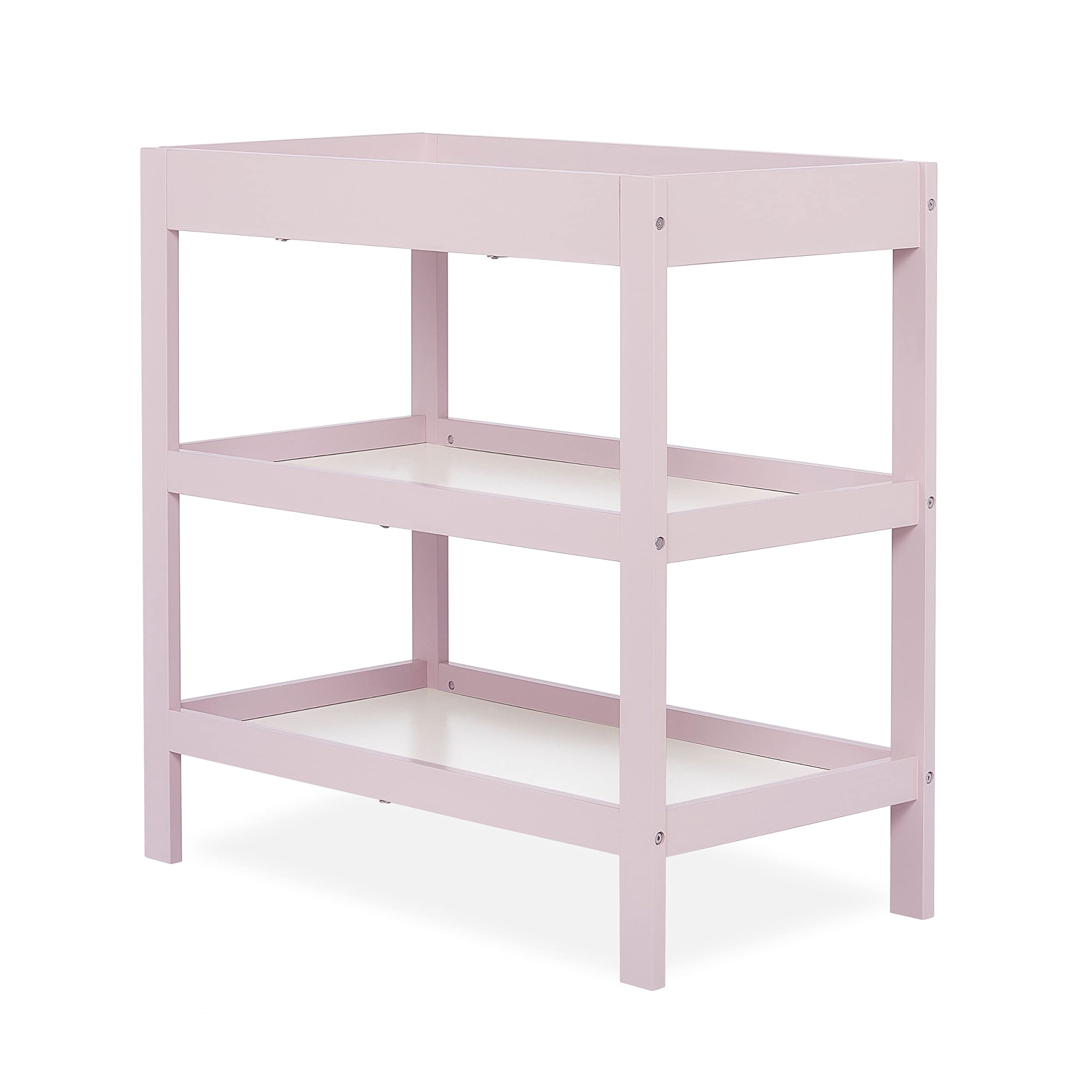 Dream On Me, Ridgefield Changing Table, Blush Pink and White, 33.5x16x33.5 Inch (Pack of 1)
