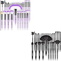VANDER Save 20% on Makeup Brushes 32Pcs Purple Makeup Brushes Set+ 32Pcs Black Makeup Kit,Cosmetic bag not included