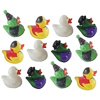 12 Halloween Theme Rubber Duckies - Costume Ducks - Spooky Duck for Party or Trick or Treat (1 Dozen)