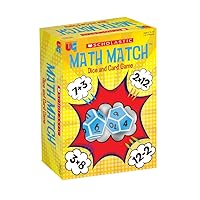 University Games, Scholastic Math Match Travel Dice Game, Mathematics Reinforcement Game for Kids, for 2 or More Players Ages 5 and Up
