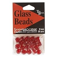 Top Brass PGB-010ARD Glass Bead, Red