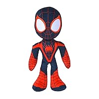 Disney 6315875812X06 25cm DAR Spiderverse Miles Morales Action Figure 25 cm Soft Toy with Glow in The Dark Eyes, One Size