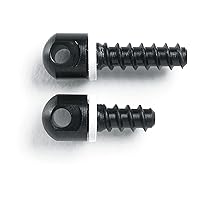 Uncle Mike's 115 RGS Sling Swivel Wood Screw Set, One each 1/2-Inch and 3/4-Inch Screws, Black, Model:25200