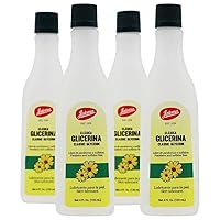 Jaloma Classic Glycerin, Skin Moisturizer, Assists in Relieving Itchy Dry Skin, Protective Barrier, Hydrates Your Skin, Parabens-Free, Sulfates Free, Nourishes Hair, 4-Pack of 4 Fl Oz Bottles, Clear