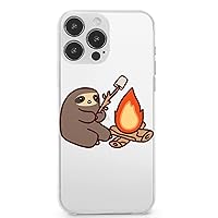 Funny Campfire Sloth Custom Case for iPhone 13 /iPhone 13Pro/iPhone 13 Mini/iPhone 13Pro Max Cover TPU Funny