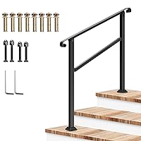 Outdoor Handrail, 3 Step Stair Handrail, 40