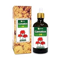 Carnation (Dianthus caryophyllus) Therapeutic Essential Oil with Dropper by Salvia Amber Bottle 100% Natural Uncut Undiluted Pure Cold Pressed Aromatherapy Premium Oil - 100ML/ 3.38fl oz