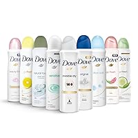 Dove Antiperspirant Spray, International Version, 150 ml (Pack of 10) - Mixed within available scents, no more than 2 products of the same scent Dove Antiperspirant Spray, International Version, 150 ml (Pack of 10) - Mixed within available scents, no more than 2 products of the same scent