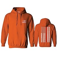 VICES AND VIRTUES Firefighter Seal Support American Flag Thin Red Line Rescue USA Hoodie