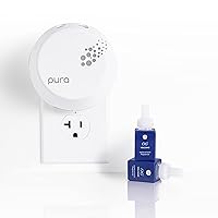 Capri Blue Pura Smart Home Plug-in Diffuser Kit - Includes 1 Pura V3 Aromatherapy Diffuser + 2 Capri Blue Volcano Diffuser Pura Fragrance Refill Vials