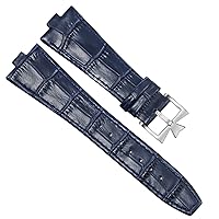 Genuine Leather Watchband For Vacheron Constantin OVERSEAS Series 4500V 5500V P47040 Stainless Steel Buckle Men Watch Strap 25 * 8mm