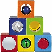 HABA Discovery Blocks - 6 Colorful Cubes with Unique Effects for Ages 1 and Up (Made in Germany)
