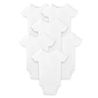 Lamaze baby-boys Unisex Short Sleeve Cotton Bodysuit, Snap Closure
