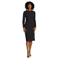 Maggy London Women's Wide Waistband and Tuck Details Office Career Workwear Event Occasion Guest of