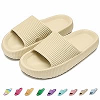 Cloud Slides for Kids, Non-Slip Bathroom Shower Quick Drying Comfy Soft Thick Sole Kids Slides, Kids Slippers Girls Boys for Indoor & Outdoor
