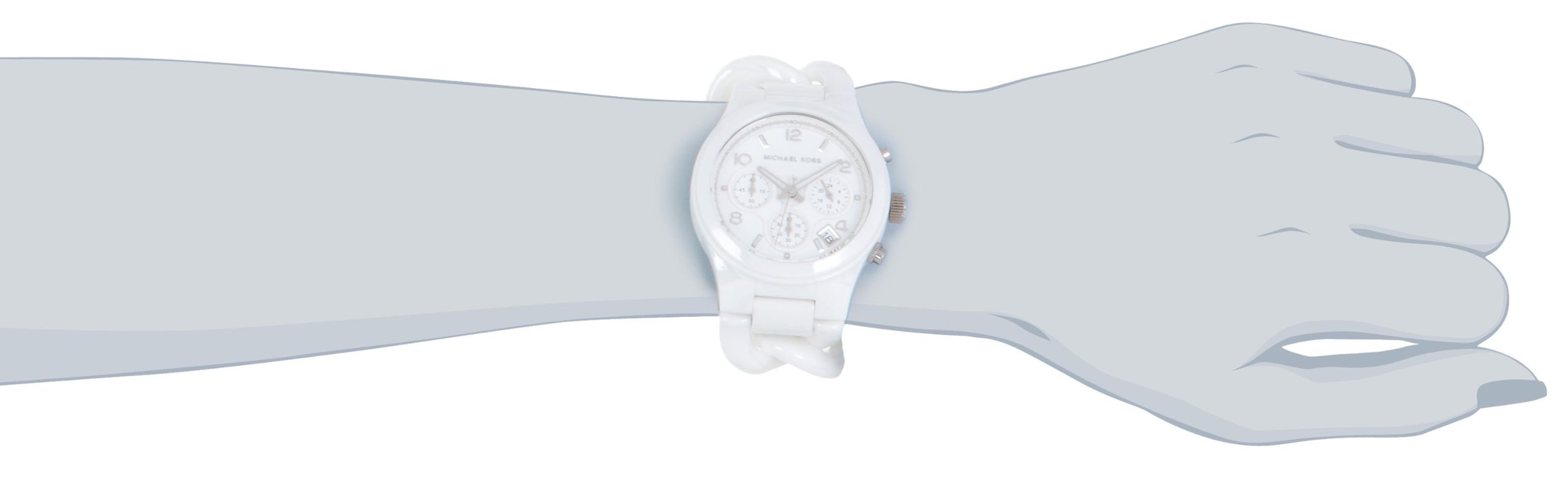 Michael Kors Women's MK5387 Ceramic Classic Chronograph White Watch