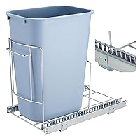 VEVOR Pull-Out Trash Can, Adjustable fits cans up to 9