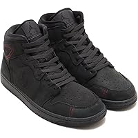 Nike FD8634-001 Air Jordan 1 MID SE Craft [AIR JORDAN 1 MID SE CRFT] Dark Smoke Gray/Varsity Red/Black FD8634-001