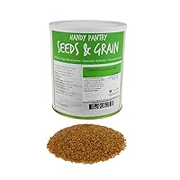 Organic Golden Flax Seeds - 5 Lb Resealable Can - Yellow / Gold Flaxseeds - Flax Seed for Sprouting, Grinding, Omega Oils, Baking