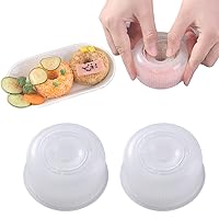 Sushi Maker Onigiri Mold, Non-Stick Donut Maker Rice Ball Mold, 4 Pcs Silicone PP Rice Molds Tool Set, Best for Making Child Food, Picnic Food (4 Pcs, PP), 8*7*4 cm 3.15*2.76*1.57 inches