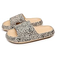 Pillow Slippers for Women and Men Non-Slip Cloud Slides Quick Drying Shower Bathroom Sandals Thick Sole Soft Sandals for Indoor and Outdoor